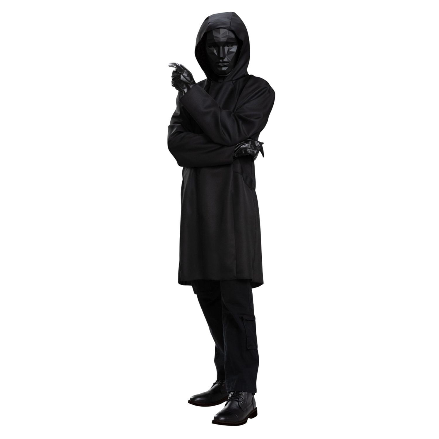 Squid Game Unisex Adult Deluxe Front Man Costume - Black / S
