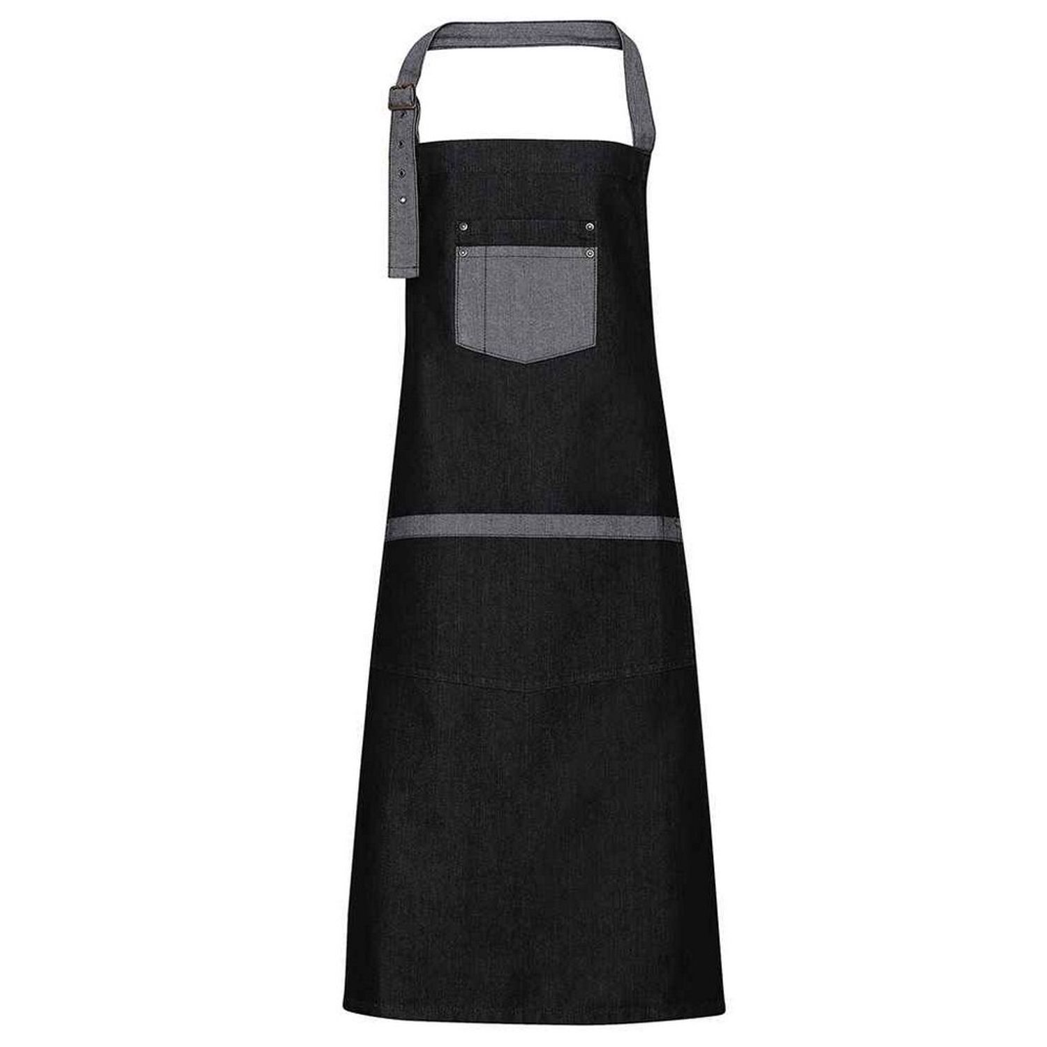 Premier Unisex Adult Domain Full Apron - Black Denim