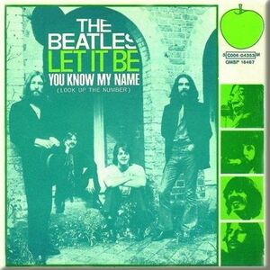 The Beatles Let It Be/You Know My Name Fridge Magnet