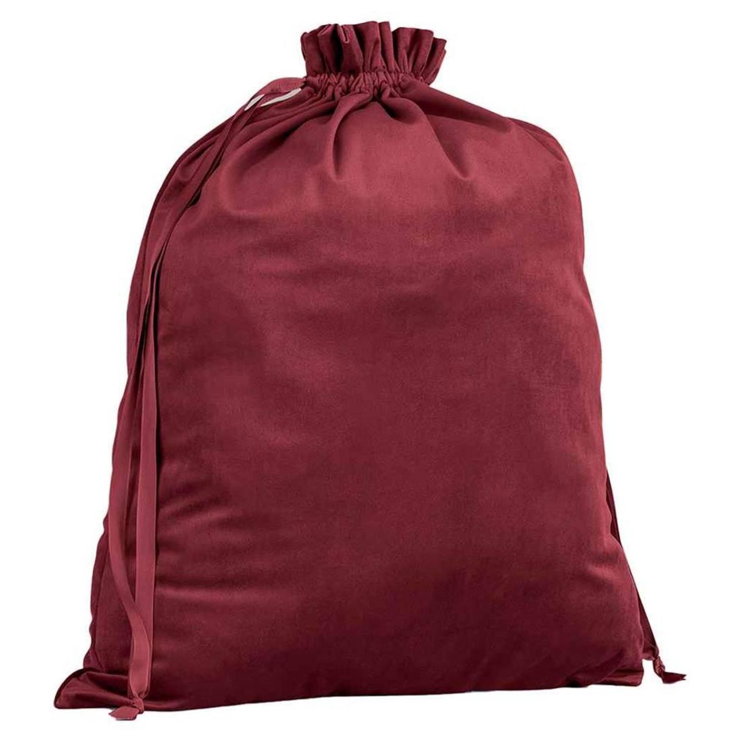 Bagbase Plain Velvet Gift Bag - Ruby Red