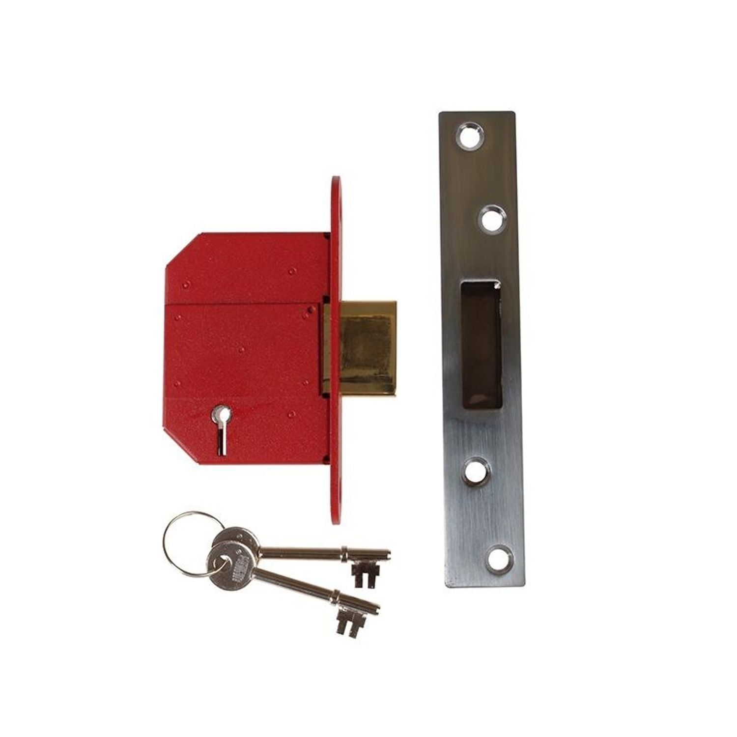 Union Strongbolt 2100S 5 Lever Mortice Deadlock - Satin Chrome