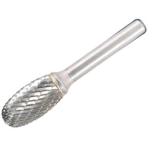 Dormer Solid Carbide Bright Rotary Burr Oval 12.7mm X 6mm