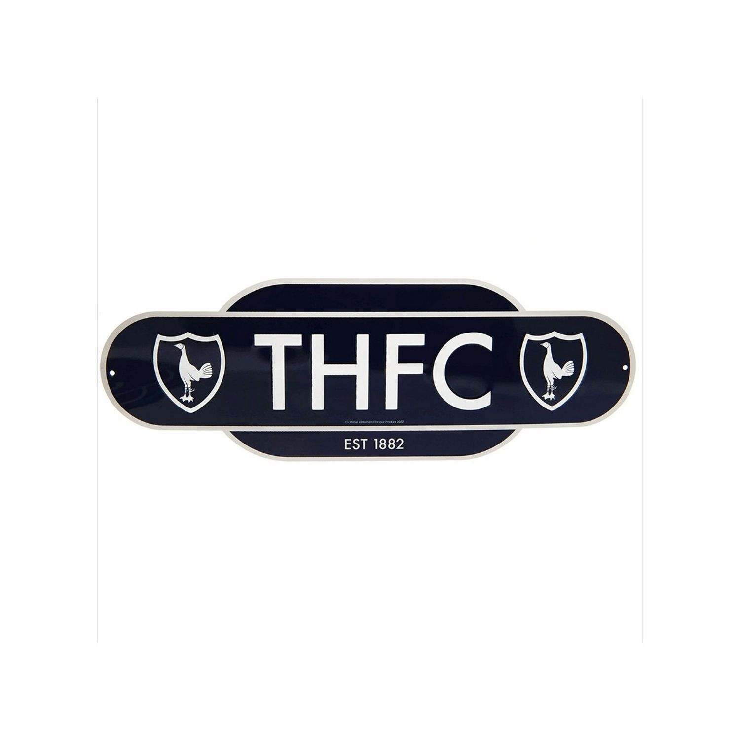 Tottenham Hotspur FC Retro Years Plaque - Navy/Cream - One Size