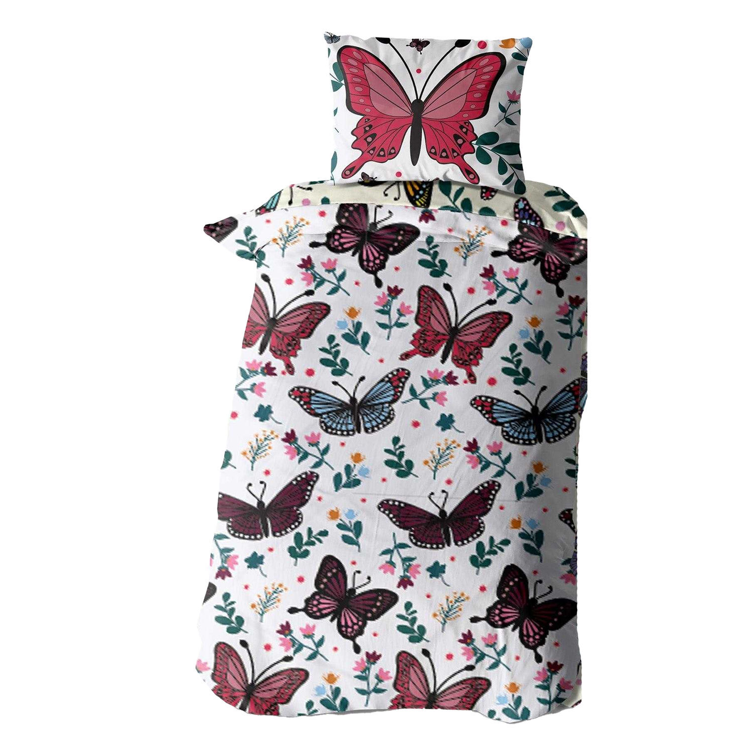 K Collection Rotary Butterfly Duvet Set - Multicoloured