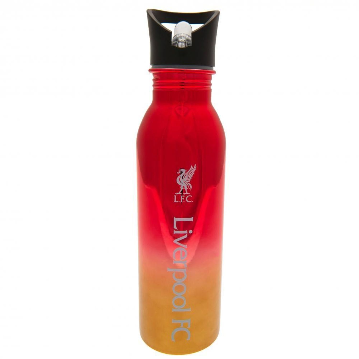 Liverpool Fc Metallic Sports Bottle - Red/Mustard Yellow/Black