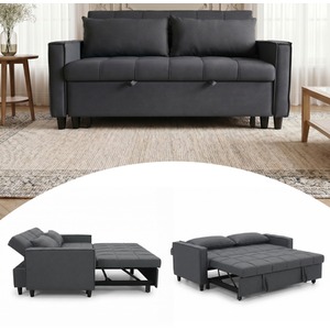 2 Seater Sofa Bed 3-in-1 Pull out Recliner Sleeper