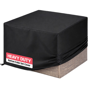 Waterproof Rattan Furniture Cover - Black