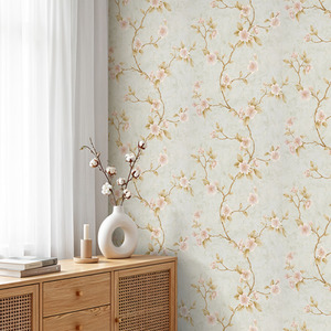 Lifeideas 3D Embossed Non-Woven Floral Wallpaper Style J
