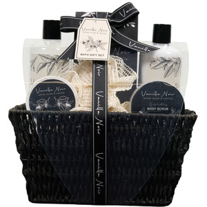 Vanilla Noir Bath Basket Set