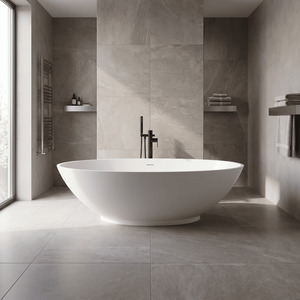 Balterley Castern Freestanding Luxury Oval Double Ended Bath, 1770 x 880mm