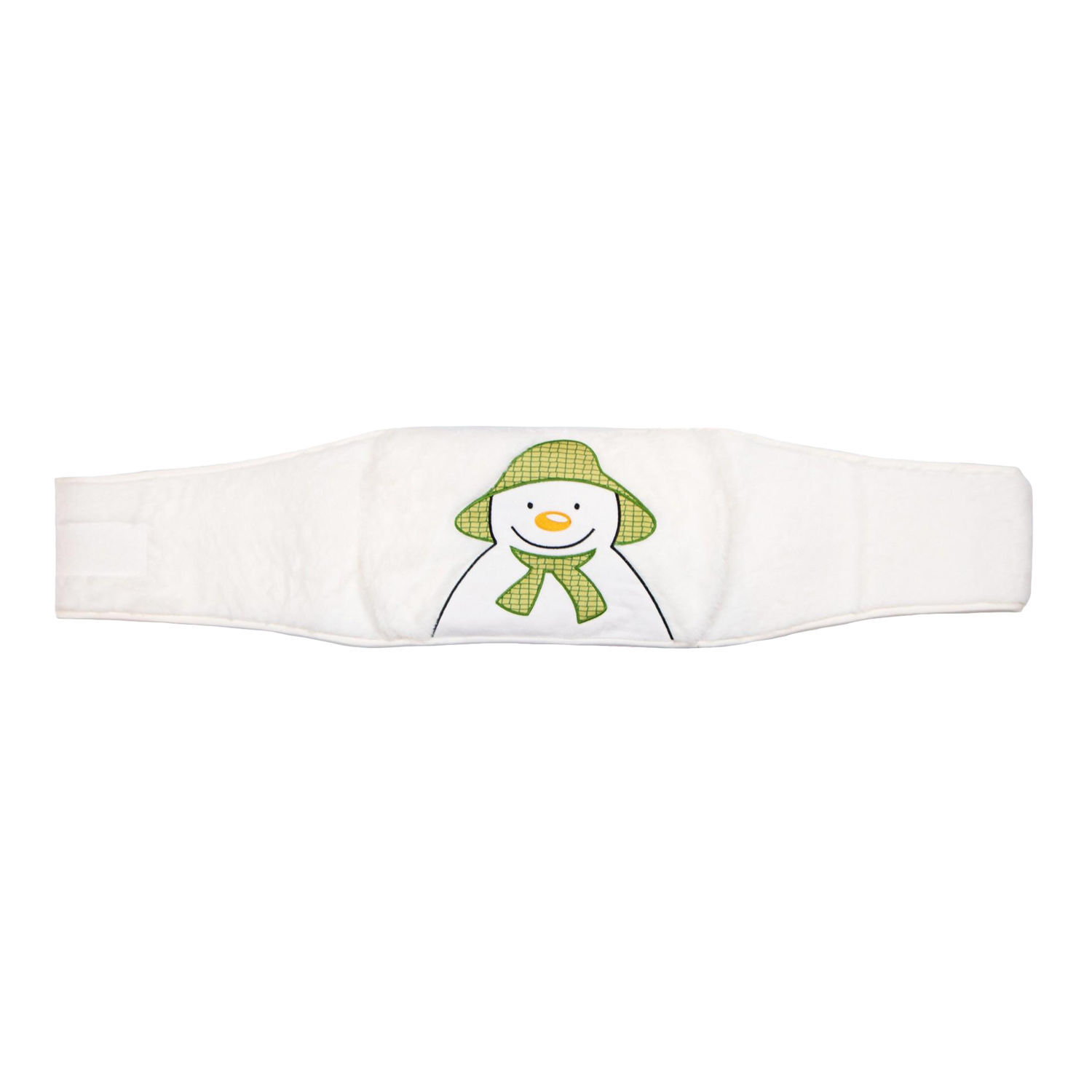 K Collection Unisex Adult Snowman 1L Hot Water Bottle Belt - White