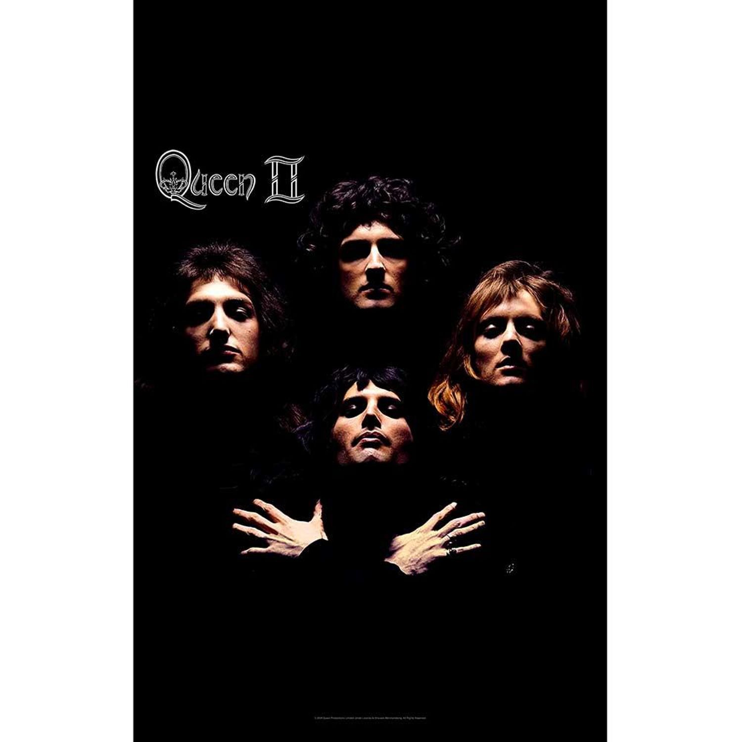 Queen II Polyester Poster in Black