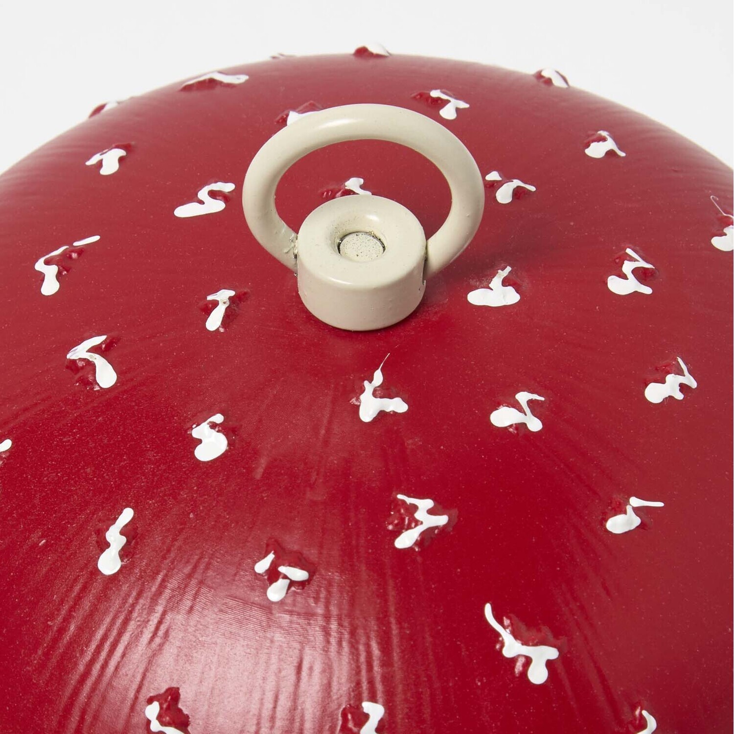 Image of Red Mushroom Hanging Bird Feeder -&hellip;