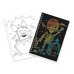 HalloweenRainbowScratchArtandColouringBook