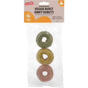 Pack of 3 Boredom Breaker Veggie Dinky Doughnuts