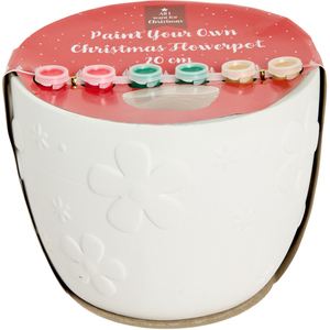 Paint Your Own Christmas Flowerpot Kit