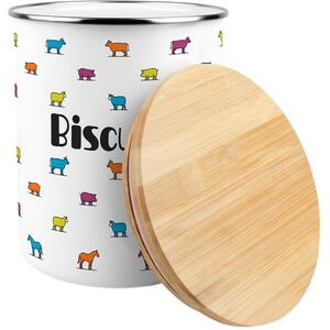 Colourful Farm Animals Extra Large Biscuit Tin