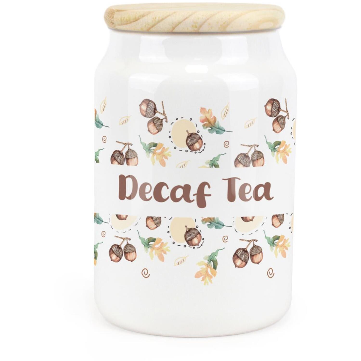 B&Q - Purely HomeAcornsDecaf Tea CanisterKitchen Storage Jar - Image 3