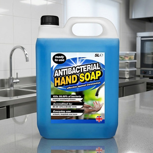 1 x 5 Litre Antibacterial Non-Sticky Liquid Hand Soap Hydrates & Softens