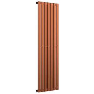 Lux Heat Flat Coloured Vertical Radiator - Metallic Copper - 1600mm x 490mm (Single)