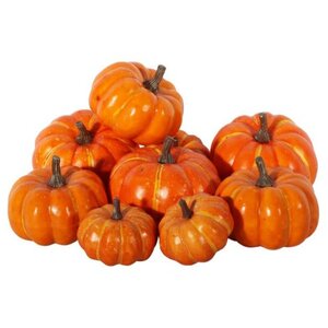 Orange Assorted Pumpkins 9 Pack