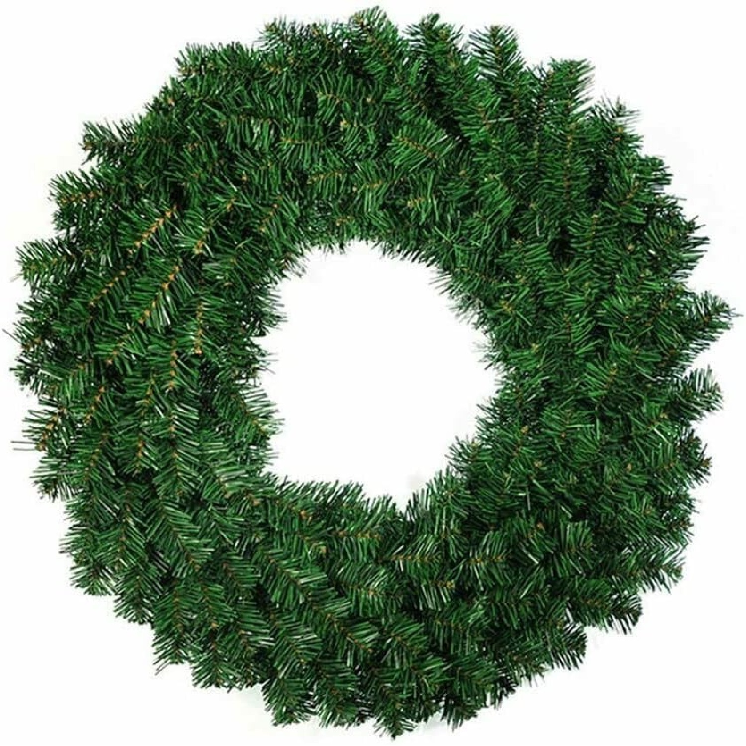 - Plain Artificial Green Spruce Wreath Rings For Diy Christmas Pine Wreath Xmas Door Craft - Image 2