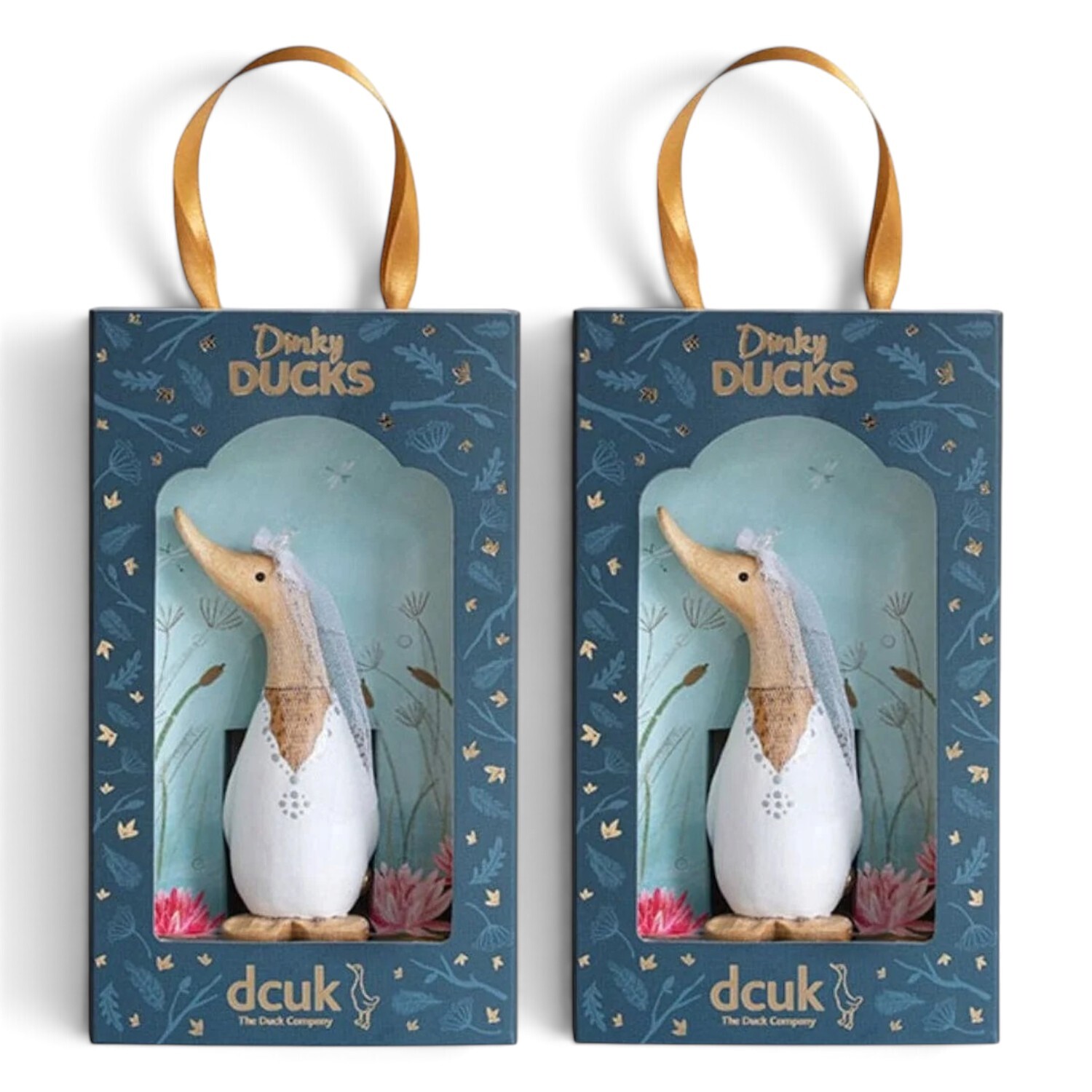 DCUK Mrs and Mrs Gift Boxed Wooden Wedding Dinky Ducks Present for A Couple - Image 2
