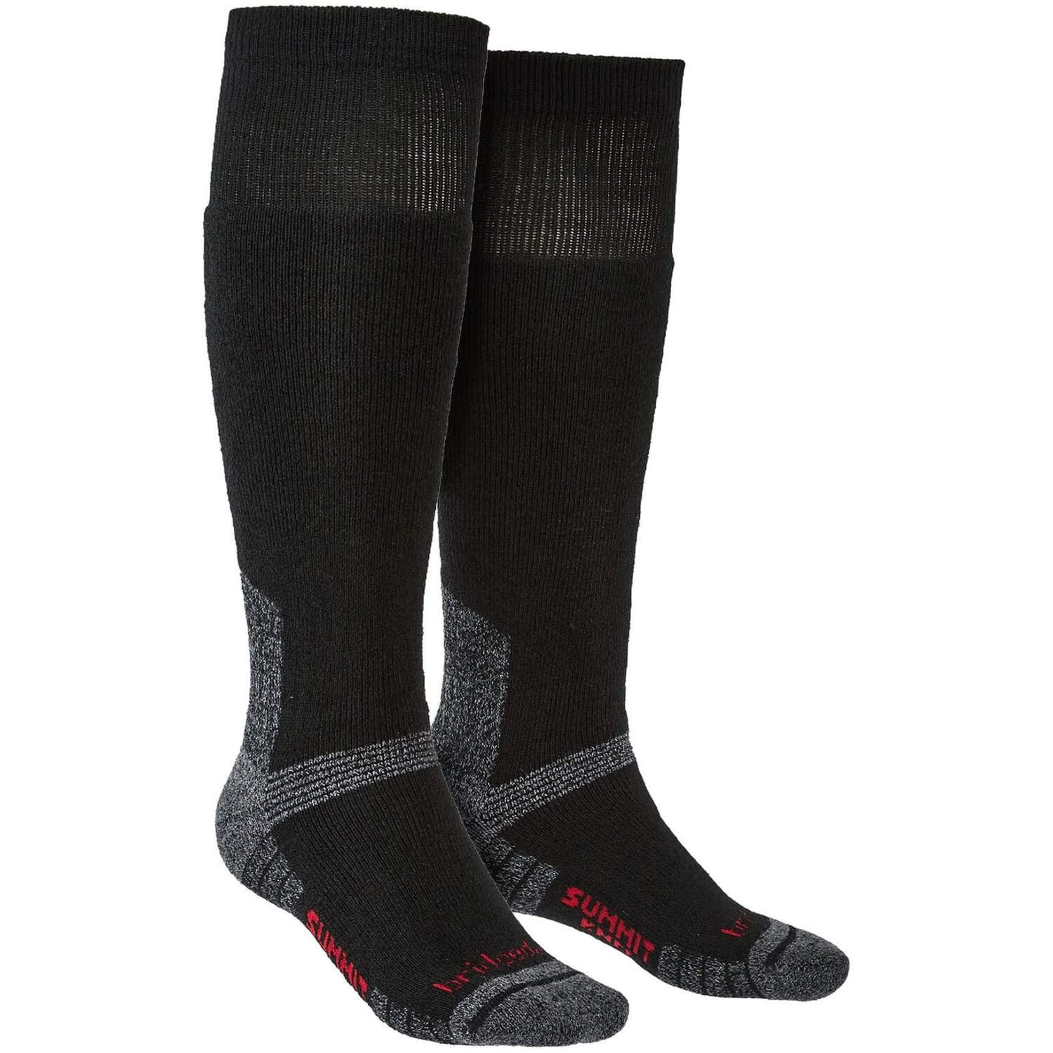 Bridgedale - Mens Outdoor Merino Wool Knee High Socks - Black - Size UK 6-8 - Image 2
