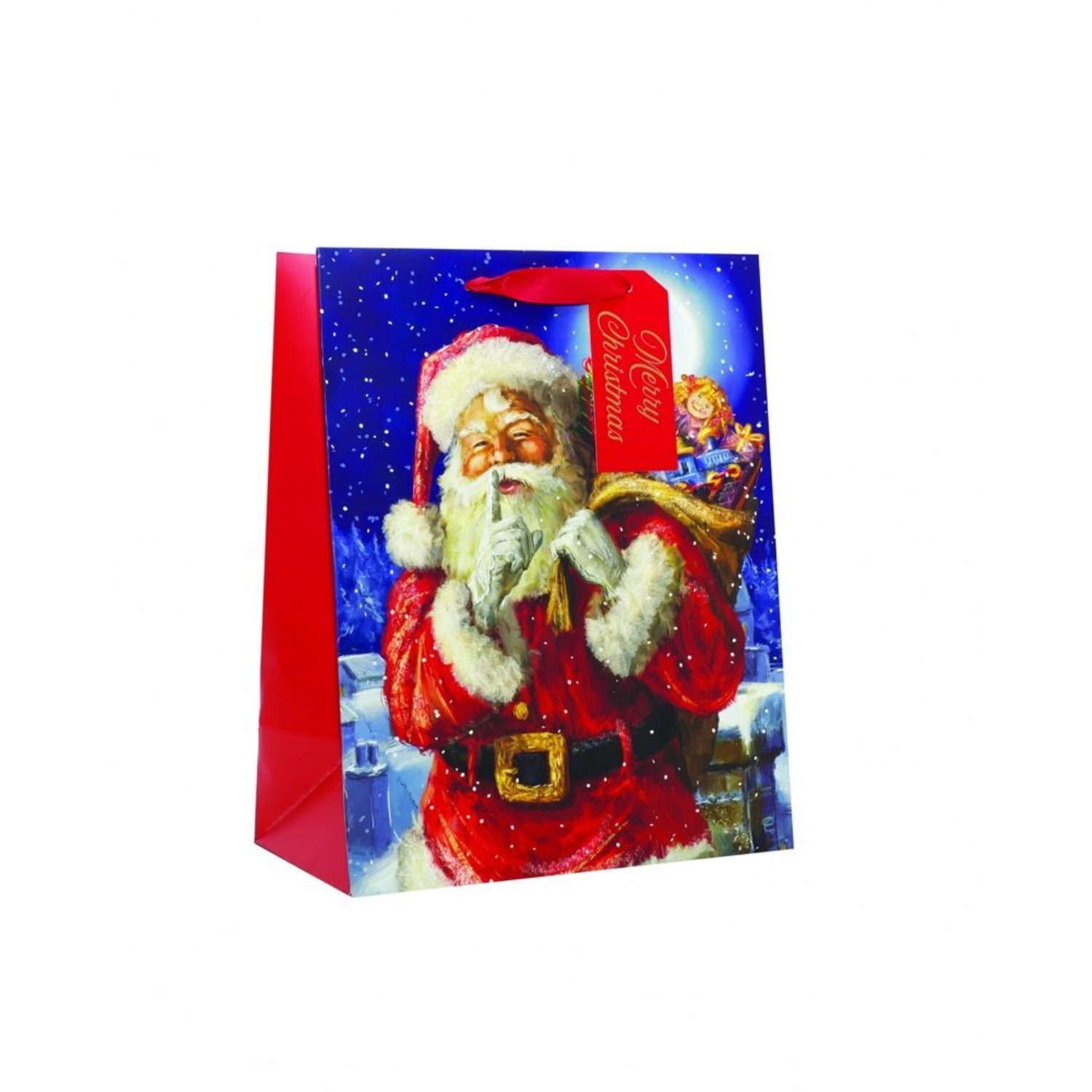 Kdmd Traditional Santa Large Bag 10 Pack - Blue