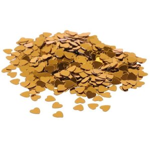 Gold Hearts Confetti 12 Pack Metallic Table Confetti