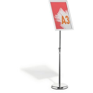 Floor Stand with Aluminium Snap Frame Menu Poster Display - A3