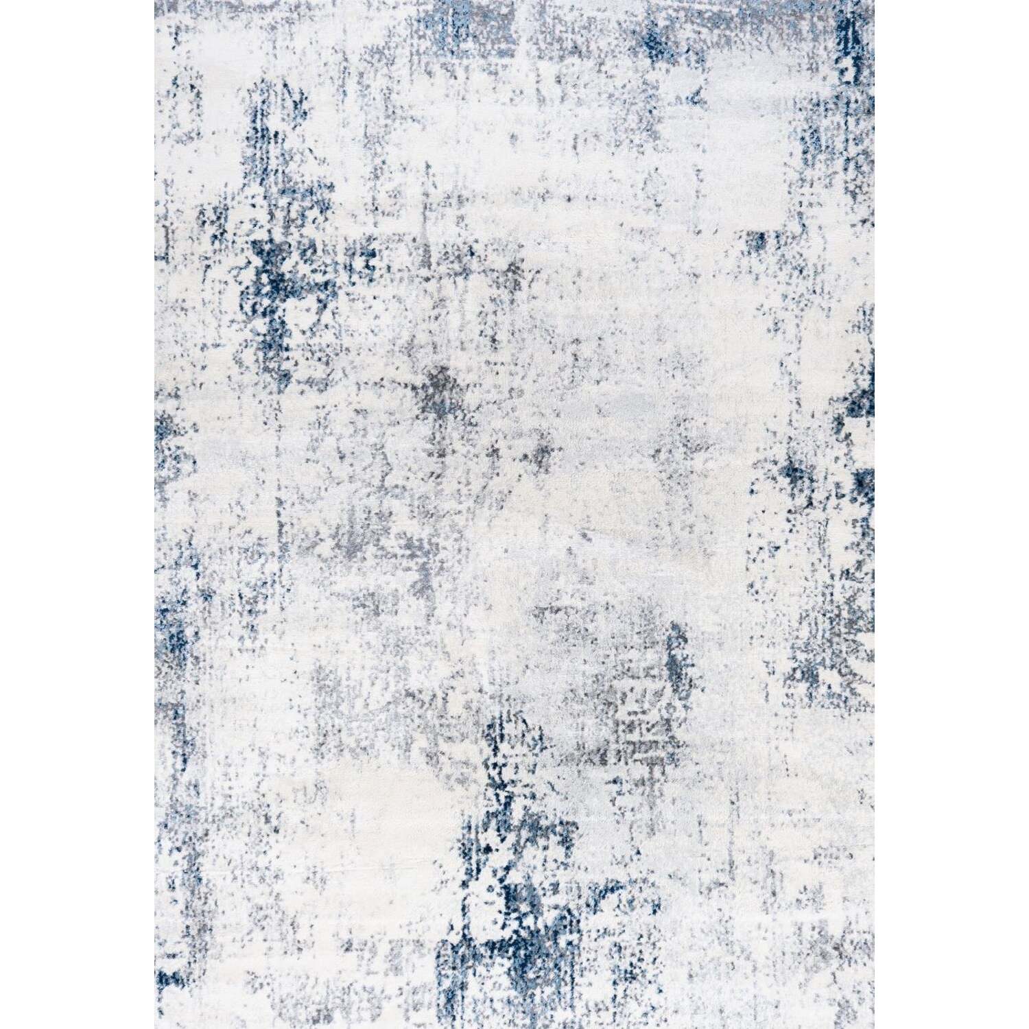 The Rugs Unisex Navy Elaris Stain Resistant Abstract Distressed Living Room Area Rug 430 In | Size: 80 Cm X 150 Cm - Image 2