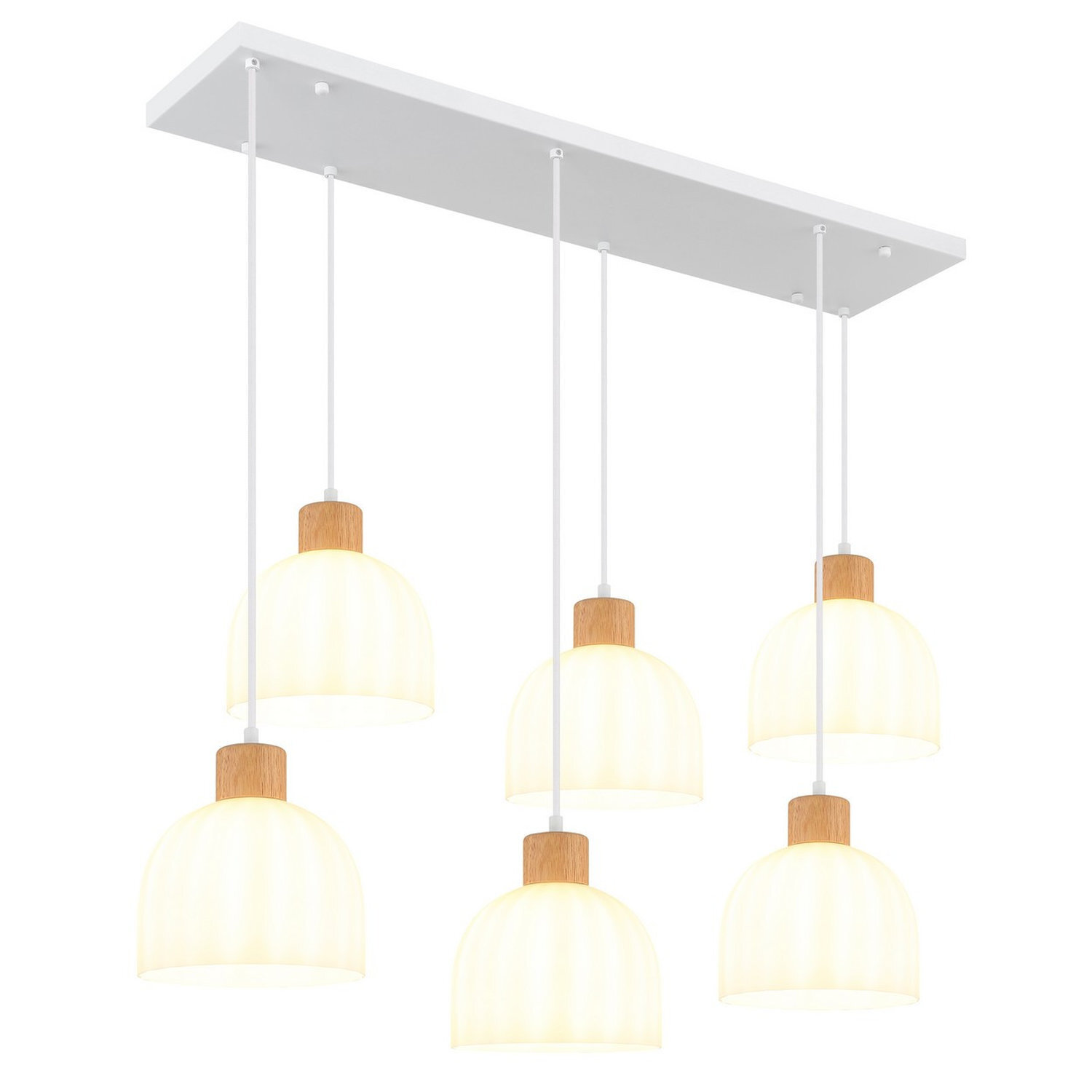 Globo Lighting Swanson Pendant Light White