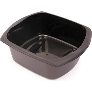 Addis Rectangular Washing Up Bowl Soft Black 9.5 Litre
