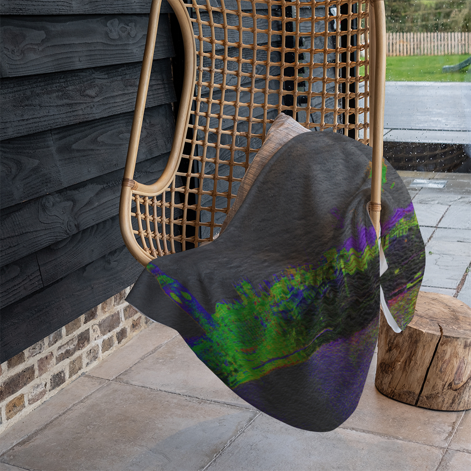 Landscape London With A Difference Blanket - Black