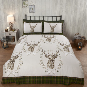 Angus Stag Brushed Cotton Bedding Set