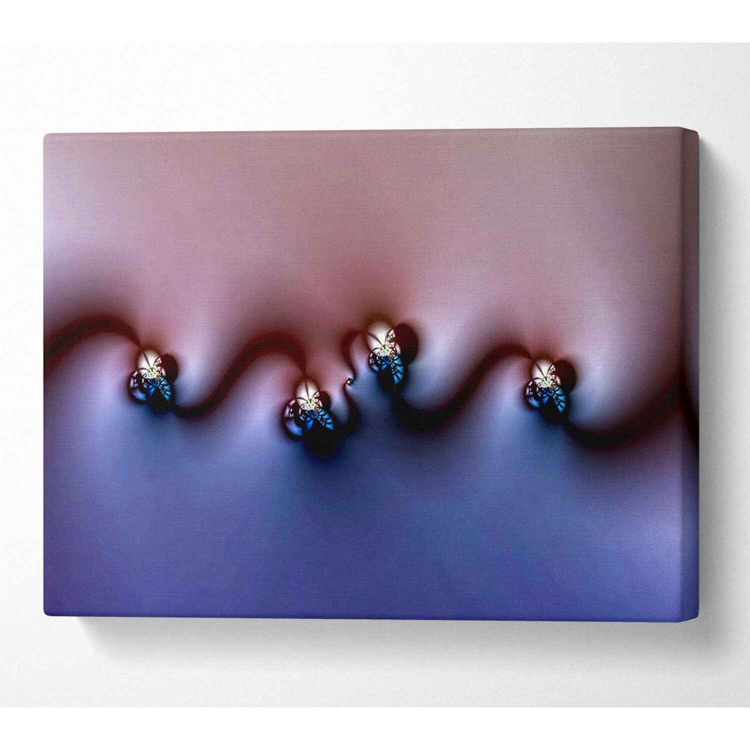 Wallart-Direct - Liquid Diamond Canvas Print Wall Art - Yellow / 101.6cm thumbnail