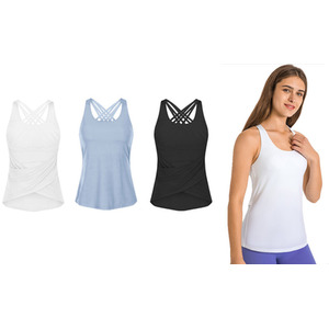 Women's Sports Tank Top with Built-in Bra