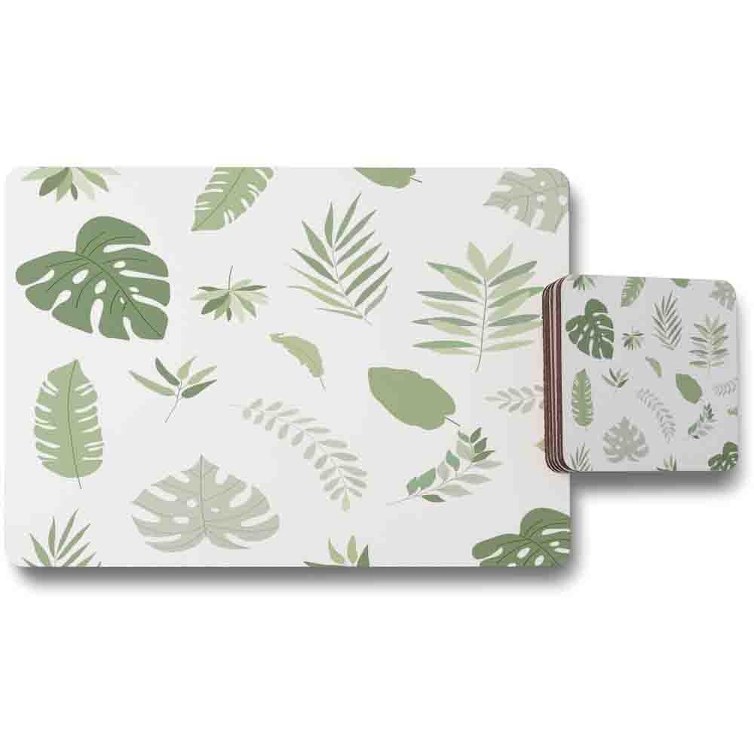 Image of Exotic Tropical Plants Placemat Coaster Set&hellip;