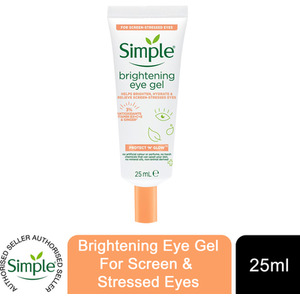 Simple Protect N Glow Brightening Eye Gel for Screen Stressed Tired Eyes 25ml