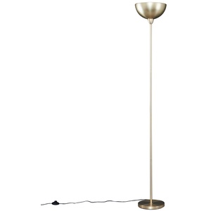 Modern Matt Gold Uplighter Floor Lamp With Bowl Shaped Shade