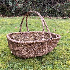 Large Natural Willow Wicker Garden Trug Basket