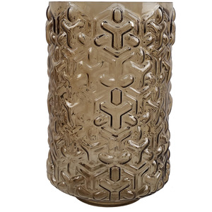 Embossed Chestnut Glass Vase