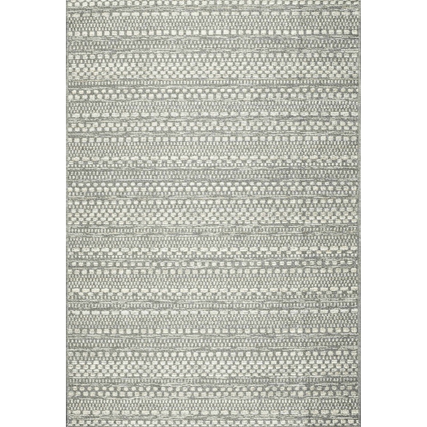 Mega Flooring - Grey Striped Rug - Light Grey / 150cm thumbnail
