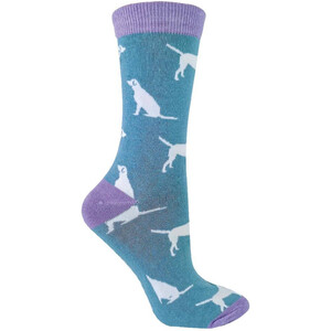 Novelty Soft Breathable Bamboo Dog Pattern Socks