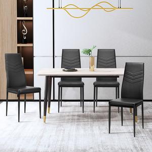 4 PCS Dining Chairs Armless Side Chairs