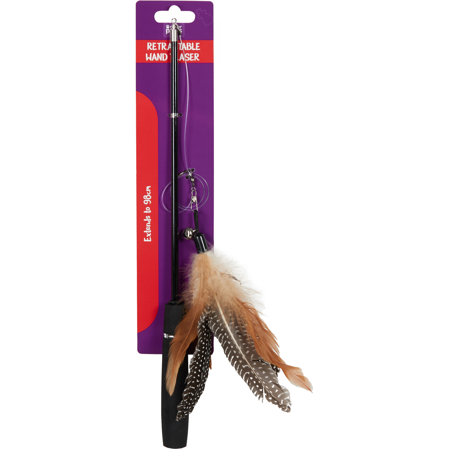 Retractable Wand Teaser Cat Toy