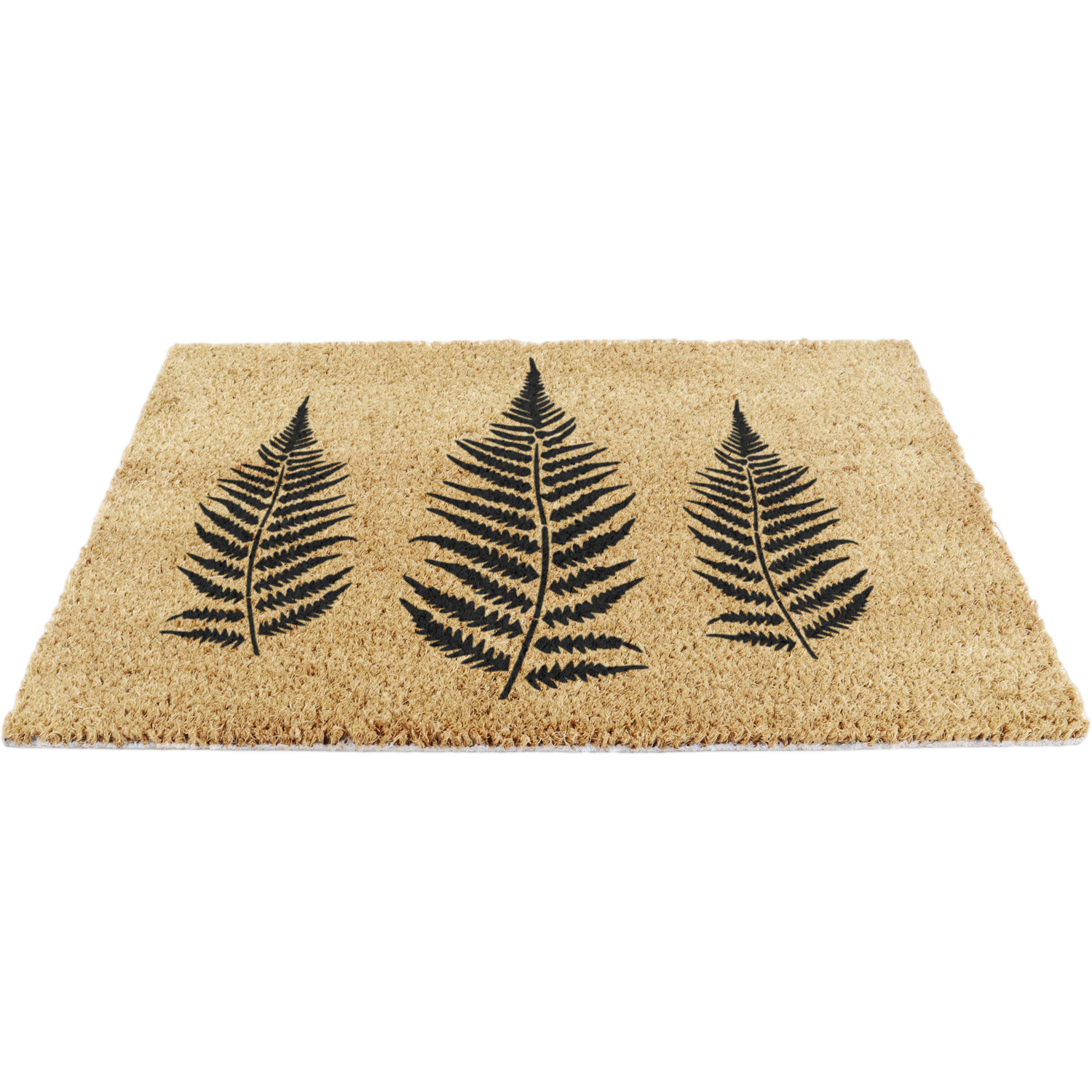Fern Leaf Doormat - Brown
