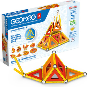 Geomag Magnetic Panels - 78 Pieces