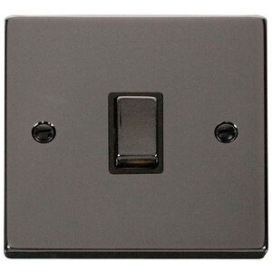 Black Nickel 1 Gang 20A Ingot DP Switch